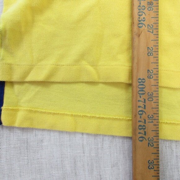 Polo by Ralph Lauren Yellow Polo Shirt Men's Large Golf‎ Performance - Picture 8 of 8
